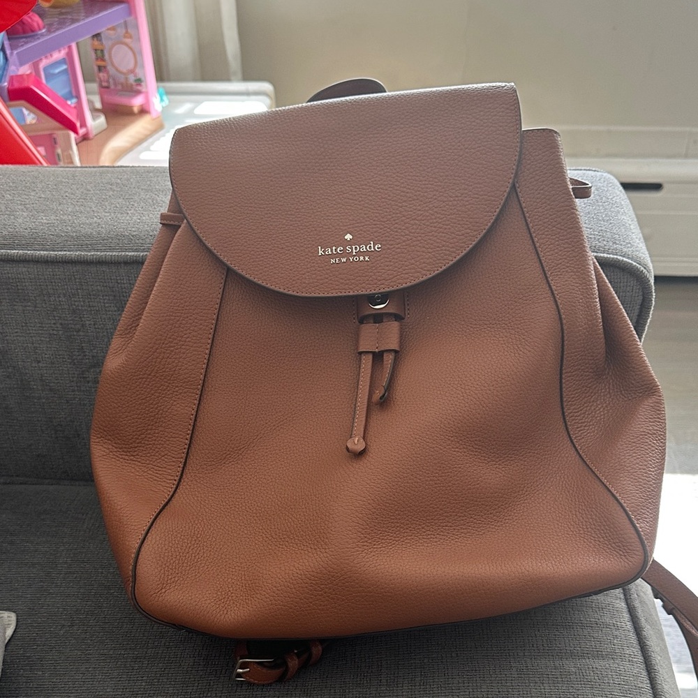 Kate Spade Tan Leather Backpack
